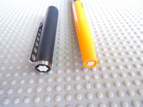 BEAUTIFUL YELLOW/ BLACK CAP MONTBLANC CARERRA FOUNTAIN PAN AND BALLPOINT SET!! - 第 6/12 張圖片