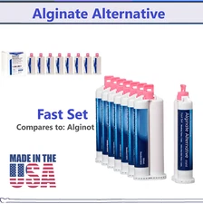 Dental Alginot Type Alginate Substitute Alternative 4 or 8 x 50mL, Fast Set, USA