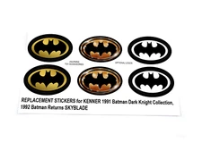 CUSTOM STICKERS for Batman SKYBLADE Kenner 1991 1992 Dark Knight Collection & BR