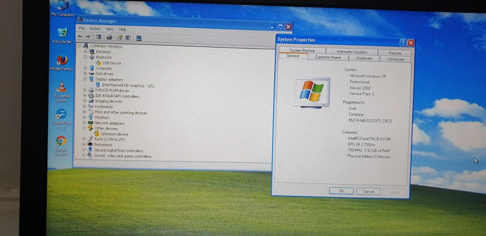 WINDOWS XP Laptop Dell Fast Core i5-4310 @2.60 Ghz Ram 4GB / 1TB HDD Gaming XP - Image 3 of 4