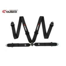 Cusco 00B CRH N4BK Racing Harness Set Black 4-Point Shoulder: 3" Lap: 3"