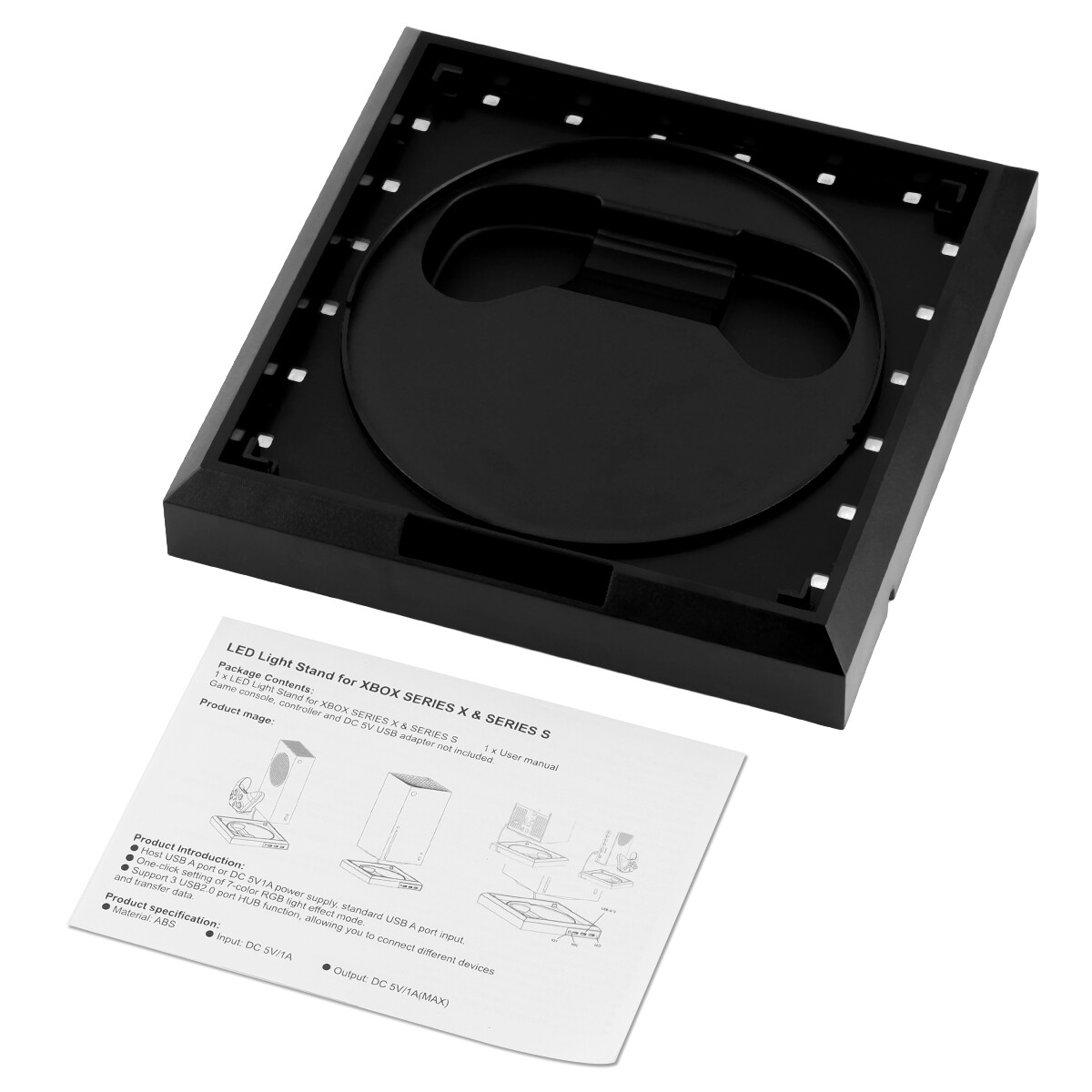 RGB LED Cooling Fan Stand USB Cooler Accessories For Xbox Series X Game Console