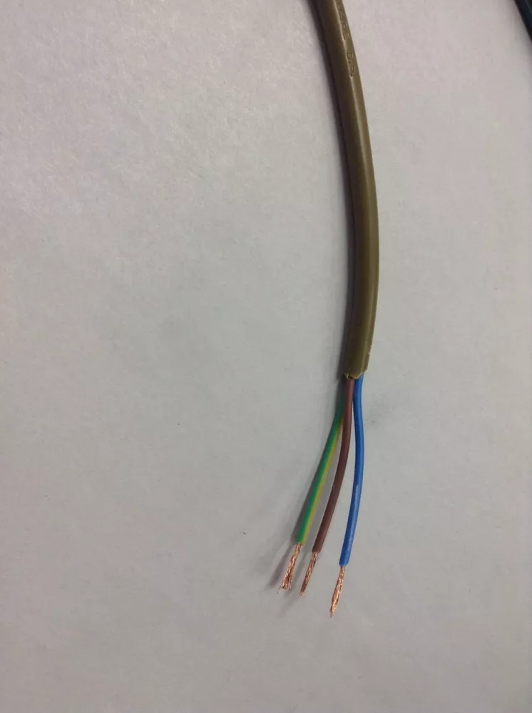 CHANDELIER WIRE 3 CORE GOLD FLEX DUTY CABLES 1METER LIGHT LIGHTING