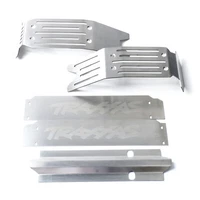 For Traxxas X-Maxx Xmaxx 6S 8S Truck Metal Front + Rear Chassis Armor Skid Plate