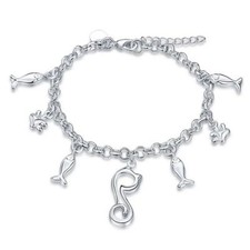 Lau-Fashion Damen Luxus Katzen Bettelarmband ...