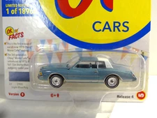 JOHNNY LIGHTNING - MUSCLE CARS USA - LIGHT BLUE - 1978 CHEVY MONTE CARLO