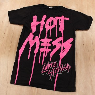 COBRA STARSHIP Hot Mess t-shirt SMALL y2k indie sleaze scene dance rock band tee