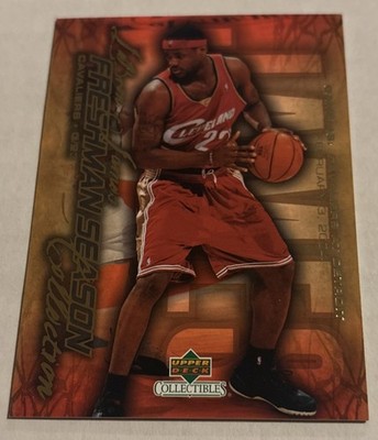 2004 Upper Deck Collectibles LeBron James Freshman Season #48  