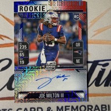 Joe Milton III 2024 Contenders Optic #106 Rookie Ticket Auto Red White Blue /13