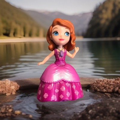 Disney Sofia First Doll Mattel 2012 Pink Dress Rare Mini Princess Figure As Is