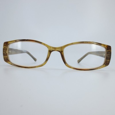 Design Optics Eyeglass Frames Olive Tortoise Rectangular Silver Hardware