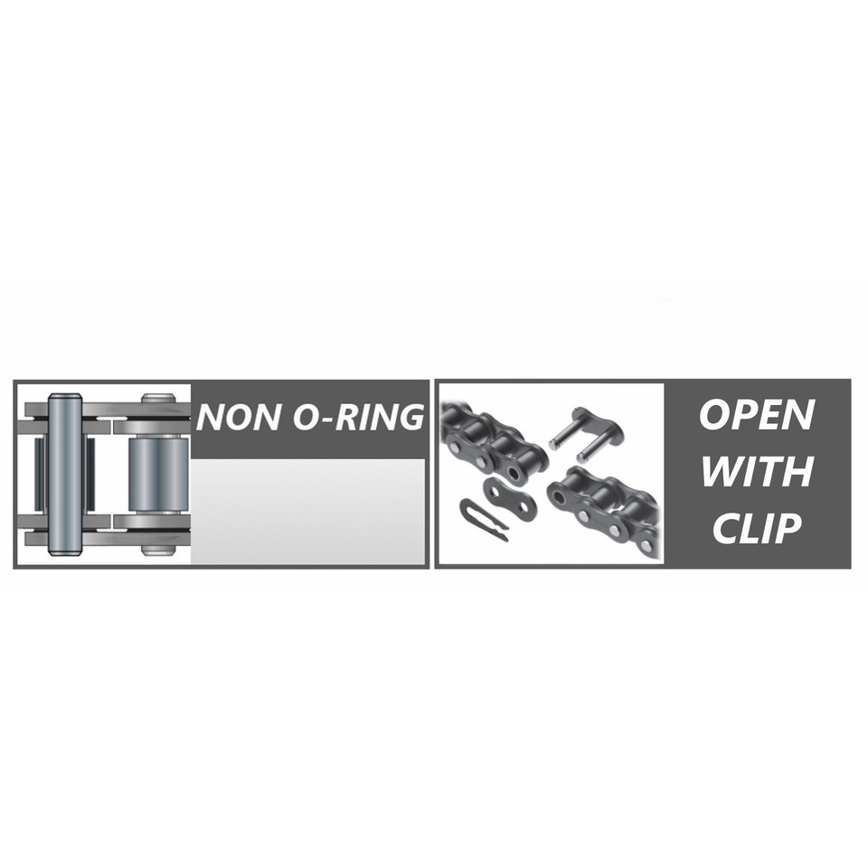 RK 428HSB STS Chain Transmission Kit For Suzuki 125 RV Van Van 2003 ...