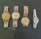Vintage Lot Of 4 Watches 3 Mens Timex 1 Ladies Hamilton Not Working For Parts