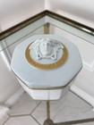 Versace Rosenthal Gorgona 9cm Lidded Trinket Box Medusa White & Gold Porcelain