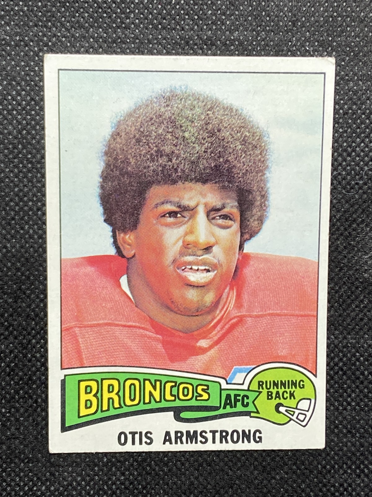 Otis Armstrong #350 Football Cards 1975 Topps trading card — raw and PSA graded price guide