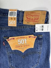 Levi  s 501xx Jeans Mens 40x30 40x31 NWT Straight Leg Denim Work Cowboy Outdoor