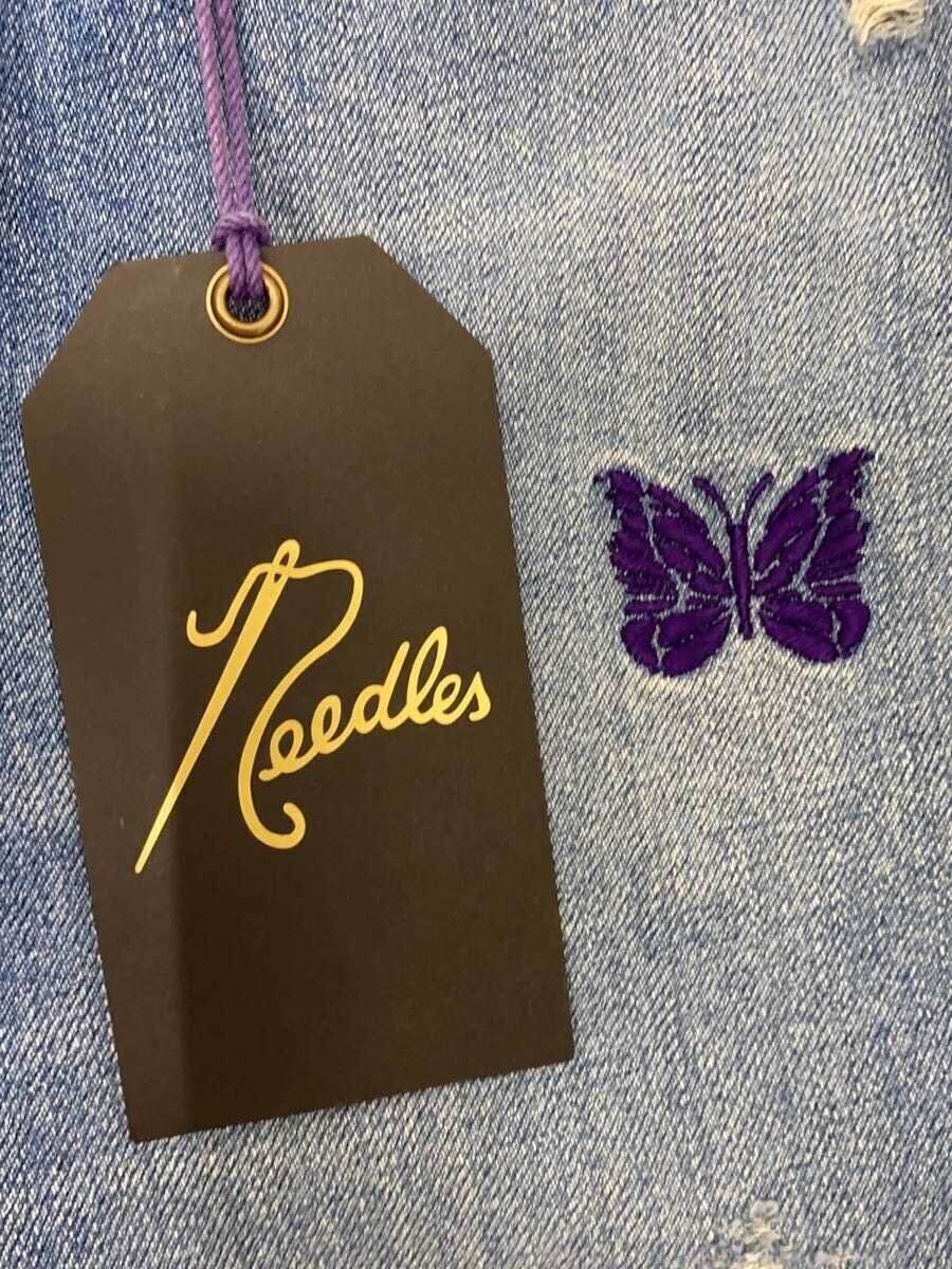 Needles BUBOOTS CUT PATCH DENIMDistressed patchwo… - image 3