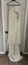 Maggie Sottero Wedding Gown Ivory with Corset Back Ties Never Worn Size 14