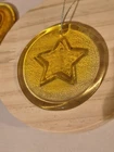 Blenko Glass Star  Suncatcher - Citrine - GLOWS!