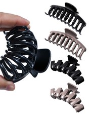 ACECHA 4 Pack Silicone Flexible Hair 1 Count Pack of 4 , A Black  Coffee
