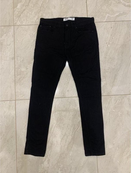 Men Burton Menswear Jeans Black Denim 36 / XL / 50