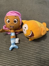 Lot of 2 Bubble Guppies Plush Mr. Grouper, Molly  Nickelodeon 2013 9  