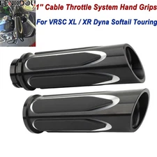 1" Motorcycle Handlebar Grips Handle Hand Bar For Harley Touring Sportster Dyna