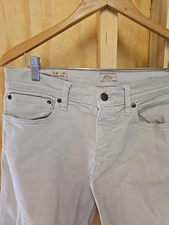 J.Crew Men's 770 Slim Fit Brushed Pants 32x32 Brown Flex Stretch Straight Denim