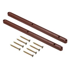 6 Set Brown Drawer Slides 300mm Plastic Drawer Rails Track with Screw