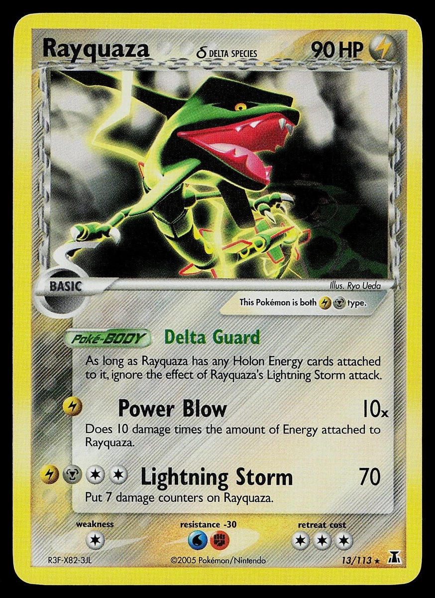 Rayquaza Pokémon TCG Holo Rare Individual Collectible Card Game