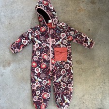 Vintage Patagonia Reversible Snow Ski Suit Floral Size 6-12M