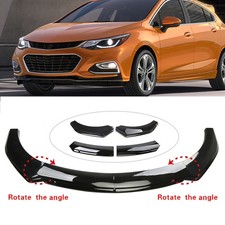 For Chevrolet Cruze Glossy Black Front Bumper Lip Splitter Spoiler Body Kit For Chevrolet Cruze Glossy Black Front Bumper Lip Splitter Spoiler Body Kit