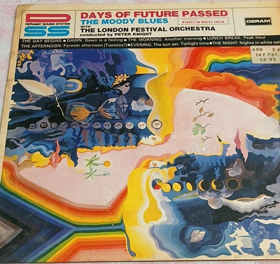 The Moody Blues Vinyl LP Rock Days of Future Passed Deram 12'' 33 RPM Stereo