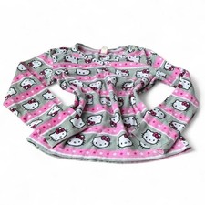 2000s Hello Kitty by Sanrio Pink  Grey Long Sleeve Pajama Top