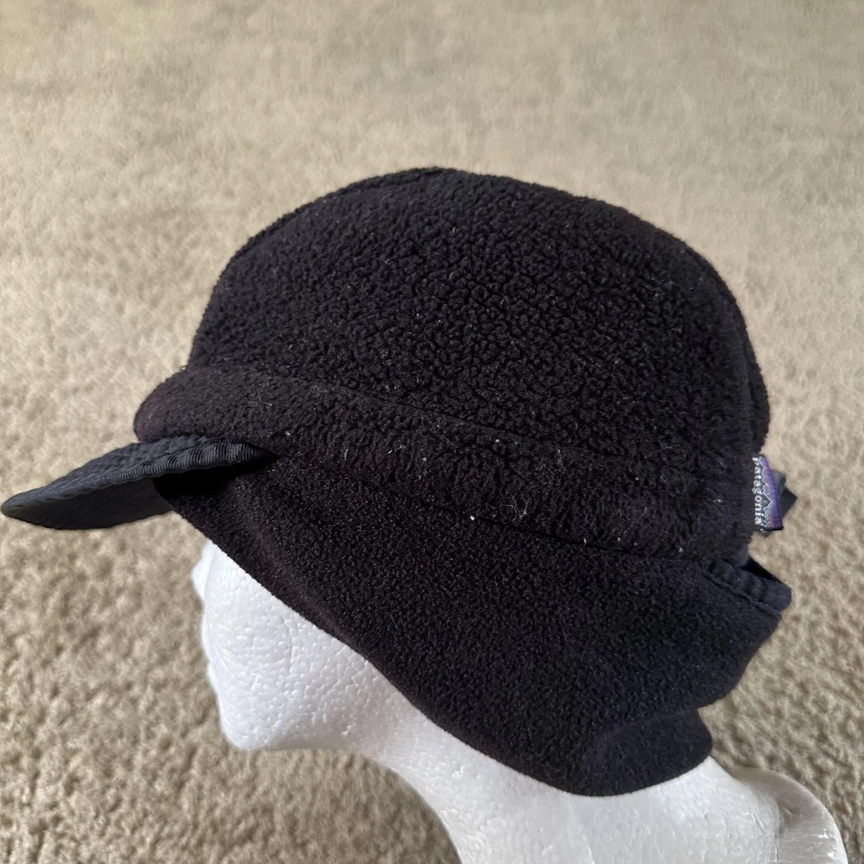 Шляпа Patagonia кепка ремень сзади большая черная флисовая траппер шерпа уличная мужская - Изображение 2 из 4