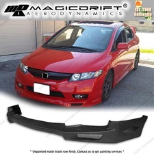 For 09-11 Honda Civic 4DR Sedan N-SPEC NS Style Front Bumper Lip Spoiler Painted