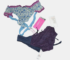 Thong Panty Lace Ruffle Sz M 8-10 Mixed Lot Target Liberty Gilligan Omalley