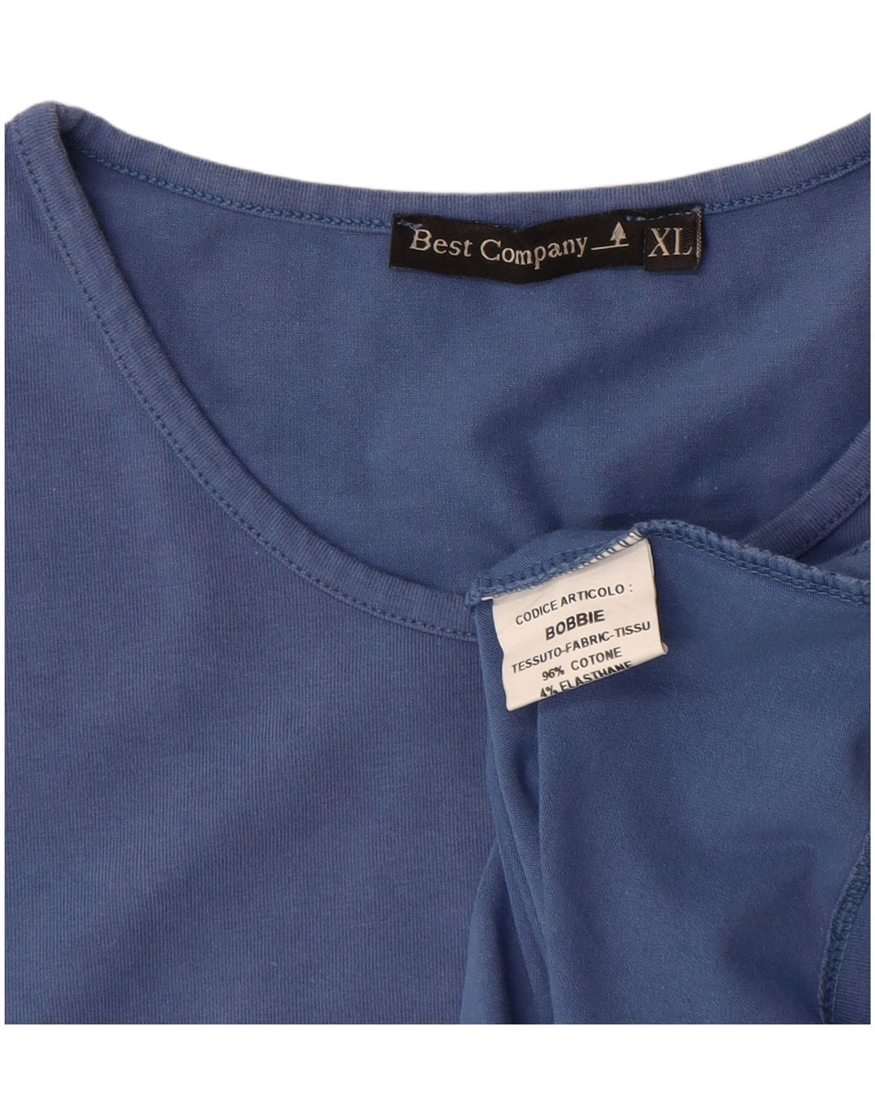 Best Company Womens T-Shirt Top UK 18 XL Blue Cotton DG08 image 3