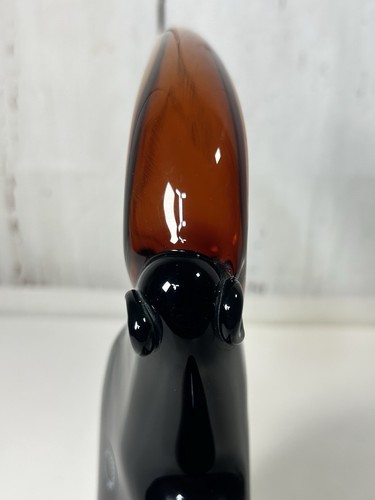 RARE HEAVY VINTAGE 12" MURANO GLASS TOUCAN FIGURINE SIGNED V. NASON & CO ITALY - Picture 7 of 21