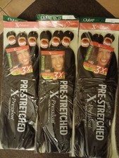 3P4. Dark Brown. Pack of 3. Outre X-Pression. Pre-stretched. 100 Kanekalon.