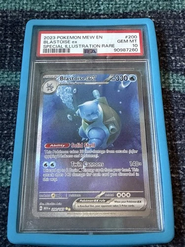 Blastoise ex Special Illustration Rare Holo PSA 10 Sv: Scarlet & Violet 151 #200