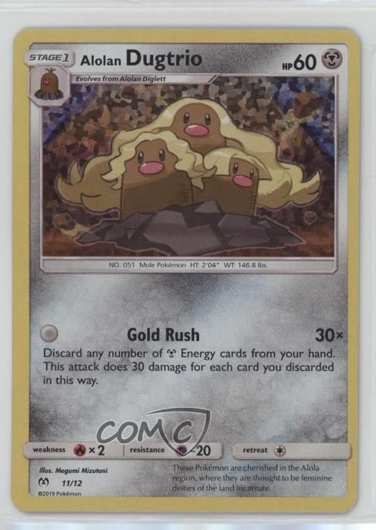 Alolan Dugtrio (Holo) Pokémon Sun & Moon McDonald's #11