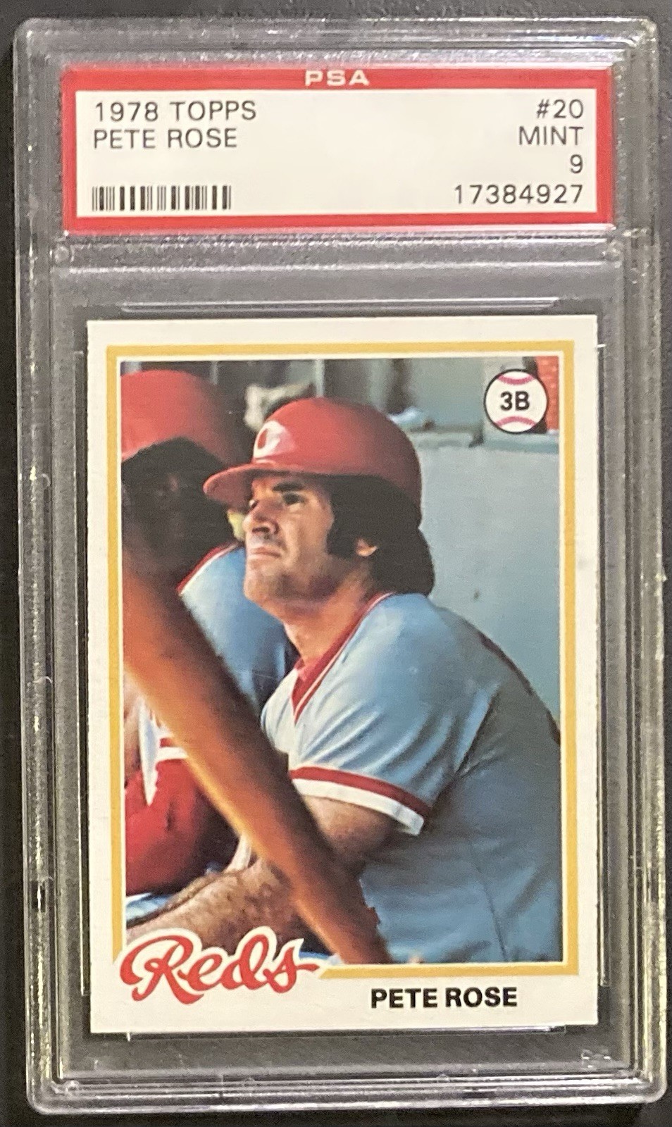 1978 TOPPS #20 PETE ROSE🏆PSA 9 MINT. HITS KING!! "HOF"
