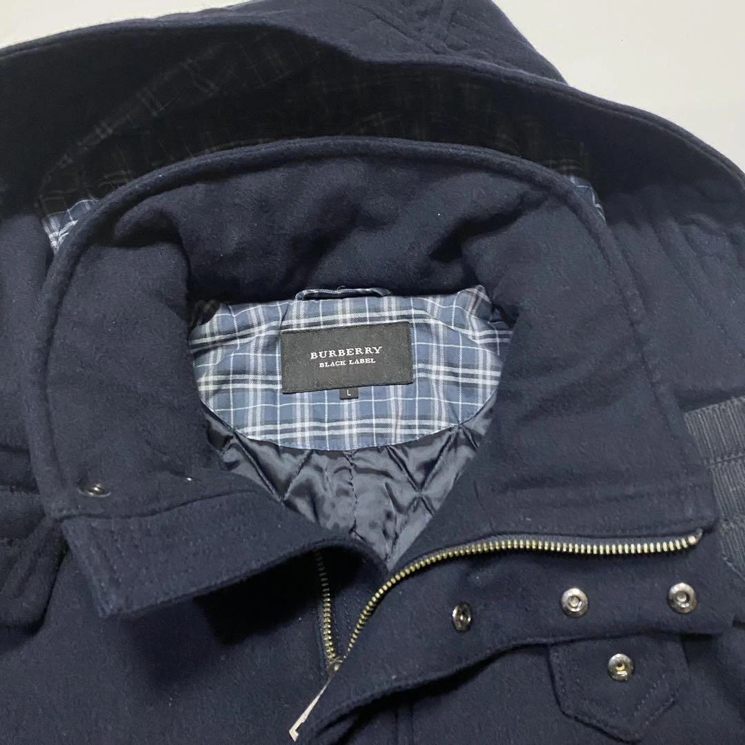 BURBERRY BLACK LABEL Giacca Cappotto Corto Trapuntato L Uomo #ED ZHA