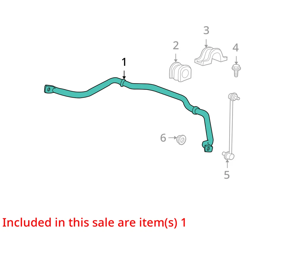 GMC Acadia 2015 tracción delantera barra estabilizadora OEM 159 k millas - LKQ427936845 Foto 4 de 4