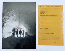 Original Beyond the Fringe Cast Programme & The Establishment Membership Form