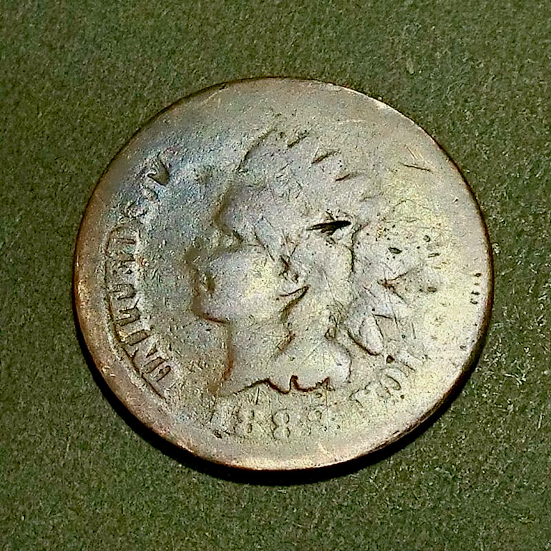 1883 INDIAN HEAD CENT / FREE Shipping / Actual coin