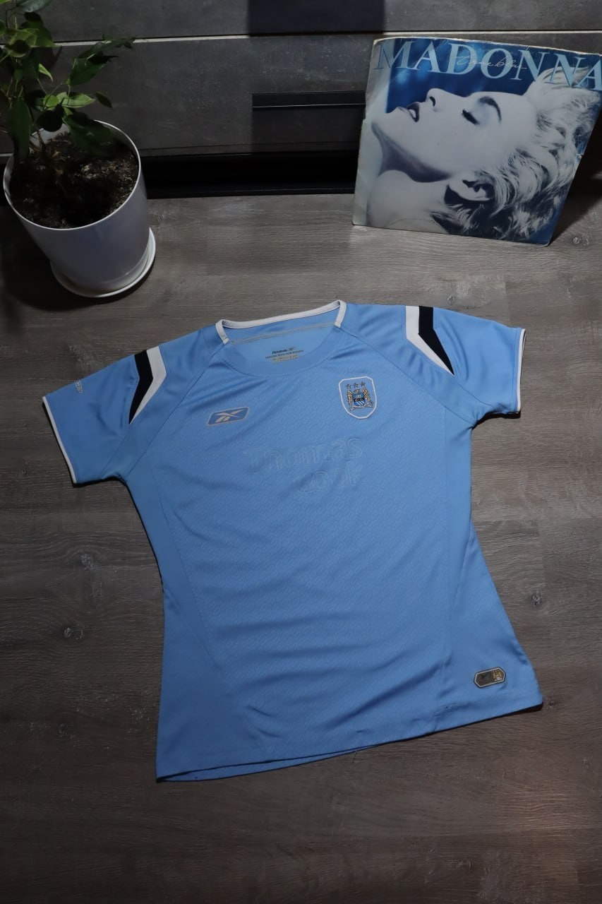 Vintage Reebok Manchester City Blue Soccer Jersey women's Size M