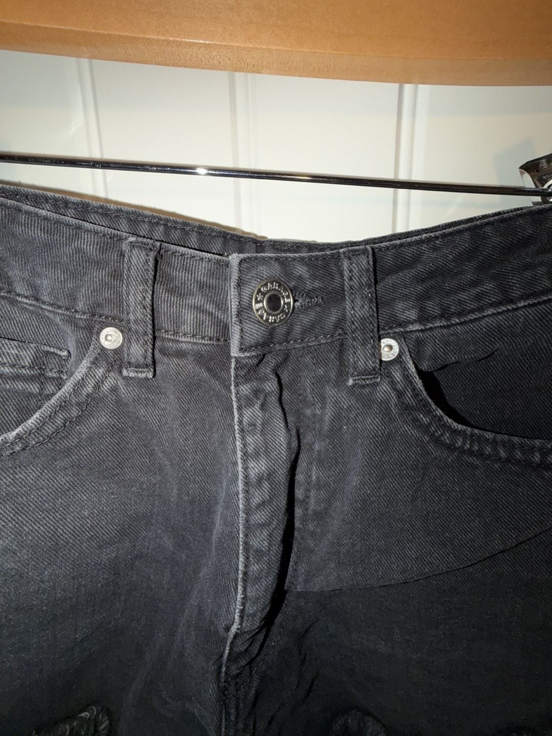 Garage distressed denim shorts, photo 4