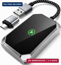 2-in-1 Wireless CarPlay  Android Auto Adapter  For Factory-Wired Cars, USB-A/U